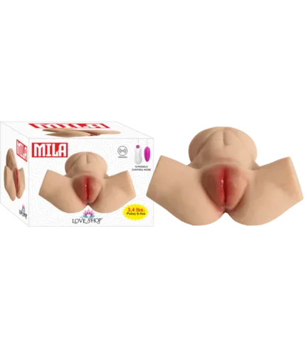 2 Girişli Mila Gerçek Ten Dokusunda Mastürbatör Titreşimli 1.6 KG