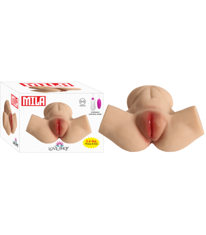 2 Girişli Mila Gerçek Ten Dokusunda Mastürbatör Titreşimli 1.6 KG