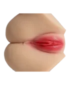 2 Girişli Alya Gerçek Ten Dokusunda Mastürbatör Titreşimli 4.5KG - Image 6
