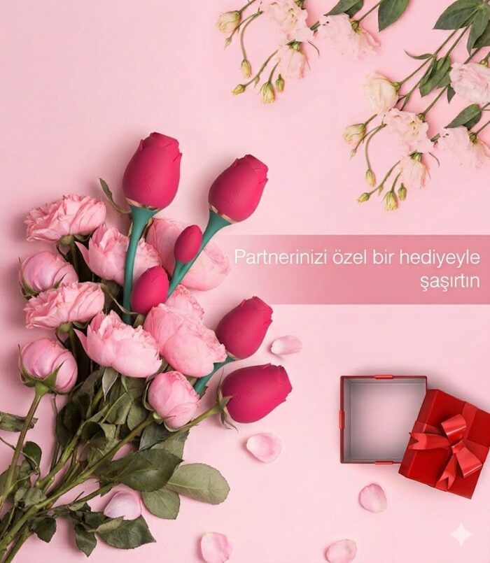 Rose 10 Fonksiyonlu Gül Başlıklı Gnokta Uyarıcı Giyilebilir Vibratör - Görsel 7