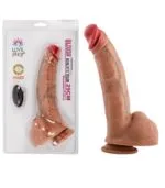Premium Kıkırdaklı Bükülebilir Dildo Vibratör Uzaktan Kumandalı Titreşimli 29 cm