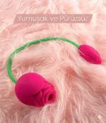 Rose 10 Fonksiyonlu Gül Başlıklı Gnokta Uyarıcı Giyilebilir Vibratör - Görsel 6