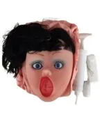 Caroll Siyah Saçlı Titreşimli Şişme Bebek - Görsel 2
