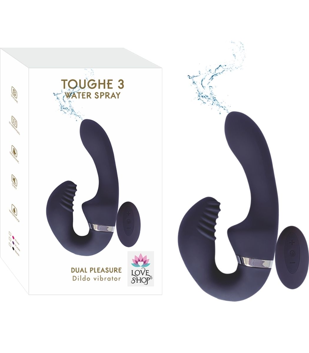 Laura Toughe 3 Su Fışkırtmalı Tavşan Vibratör - Uzaktan Kumandalı & Çift Motorlu