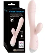 Çift Başlıklı Tavşan Vibratör- 12 Fonksiyonlu & USB Şarjlı Violet