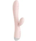 Violet Emotion Çift Başlıklı Tavşan Vibratör - 12 Fonksiyonlu & USB Şarjlı Krem - Görsel 2