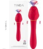 Tinda 20 Fonksiyonlu Vibratör Gül Tasarımlı Anal-Vajinal Uyarıcı 