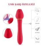 Tinda 20 Fonksiyonlu Gül Tasarımlı Anal-Vajinal Uyarıcı Vibratör - Image 6