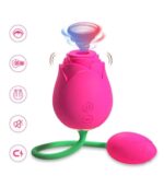 Rose 10 Fonksiyonlu Gül Başlıklı Gnokta Uyarıcı Giyilebilir Vibratör - Görsel 3