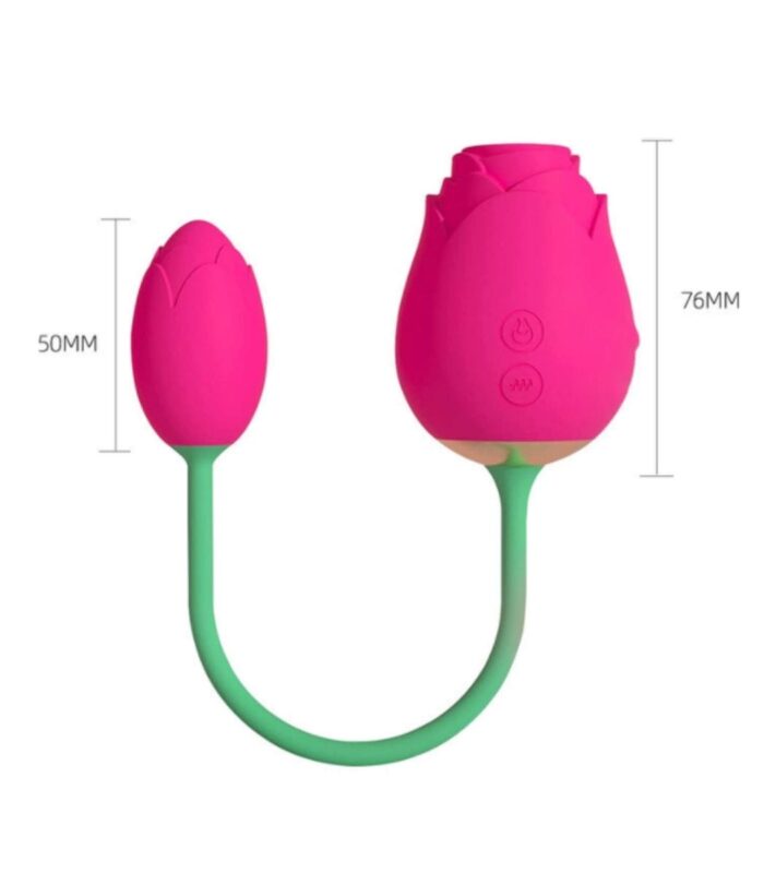 Rose 10 Fonksiyonlu Gül Başlıklı Gnokta Uyarıcı Giyilebilir Vibratör - Görsel 4
