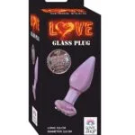 dolgulu cam anal plug