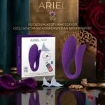 Ariel App Kontrollü Vibratör Giyilebilir Emme ve Titreşimli Premium Vajinal Stimülatör Mor