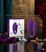 Ariel App Kontrollü Vibratör Giyilebilir Emme ve Titreşimli Premium Vajinal Stimülatör Mor