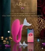 Ariel App Kontrollü Vibratör Giyilebilir Emme ve Titreşimli Premium Vajinal Stimülatör Pembe - Image 2