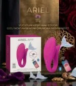 Ariel App Kontrollü Vibratör Giyilebilir Emme ve Titreşimli Premium Vajinal Stimülatör Pembe