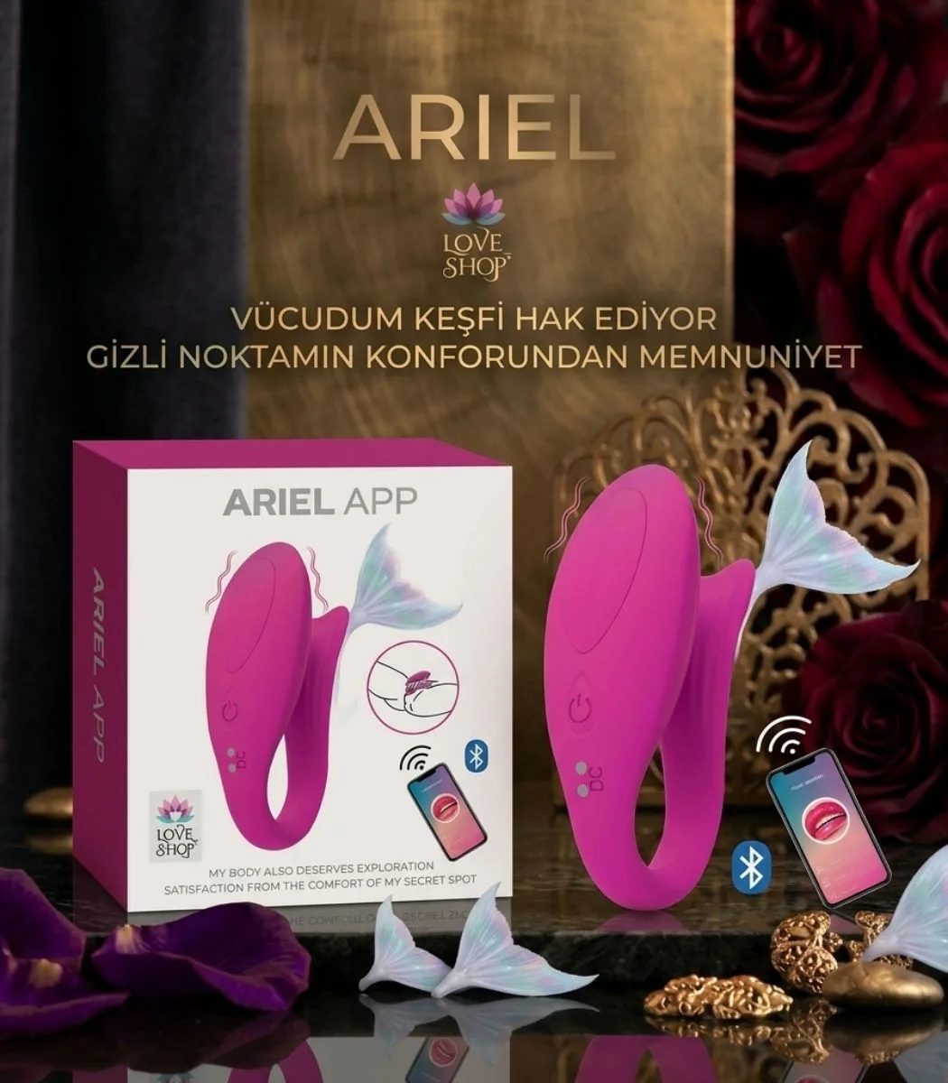 Ariel App Kontrollü Vibratör Giyilebilir Emme ve Titreşimli Premium Vajinal Stimülatör Pembe