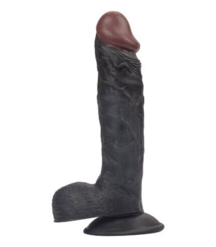Süper Realistik Siyah Zenci 21 cm Kaliteli Dildo Vibratör Penis