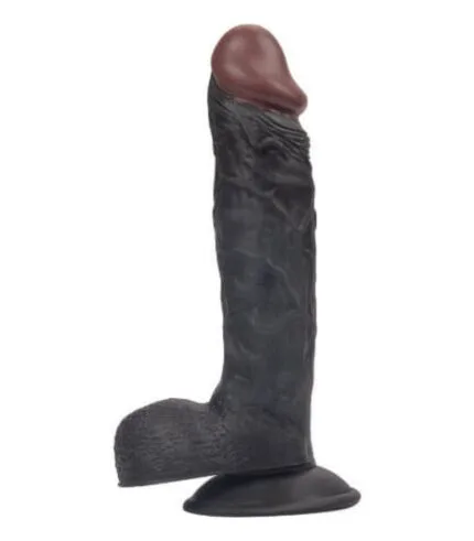 Süper Realistik Siyah Zenci 21 cm Kaliteli Dildo Vibratör Penis