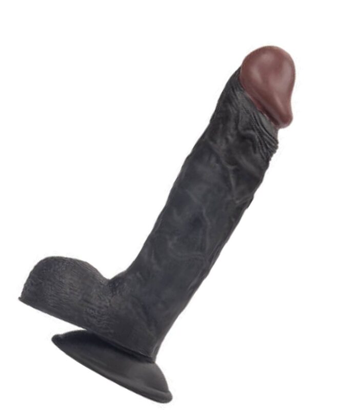 Süper Realistik Siyah Zenci 21 cm Kaliteli Dildo Vibratör Penis