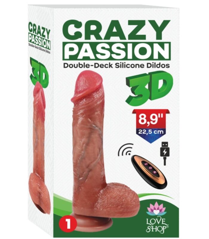 Premium Realistik Titreşimli Dildo Uzaktan Kumandalı Titreşimli 23cm