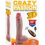 Premium Realistik Titreşimli Dildo Vibratör Uzaktan Kumandalı Titreşimli Usb Şarjlı 25.5cm