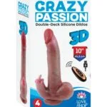 Premium Realistik Dilli Dildo Vibratör Uzaktan Kumandalı Titreşimli Usb Şarjlı 25.5cm