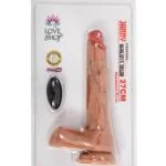 Premium Çift Katmanlı Bükülebilir Dildo Vibratör Uzaktan Kumandalı Titreşimli 27cm