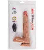 Premium Çift Katmanlı Bükülebilir Dildo Vibratör Uzaktan Kumandalı Titreşimli 27cm
