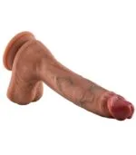 Premium Kıkırdaklı Bükülebilir Dildo Vibratör Uzaktan Kumandalı Titreşimli 29 cm - Görsel 4
