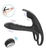 Premium Uzaktan Kumandalı Klitoris Uyarıcılı Penis Ringi - 2 Motorlu & Liquid Silikon - Görsel 5