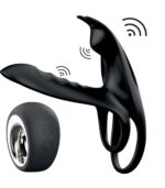 Premium Uzaktan Kumandalı Klitoris Uyarıcılı Penis Ringi - 2 Motorlu & Liquid Silikon - Image 2