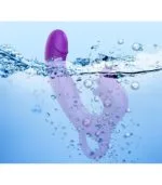 Üç Motorlu Klitoris Darbeli Vibratör Premium Saf Tutku %100 Liquid Silikon (Mor) - Image 7