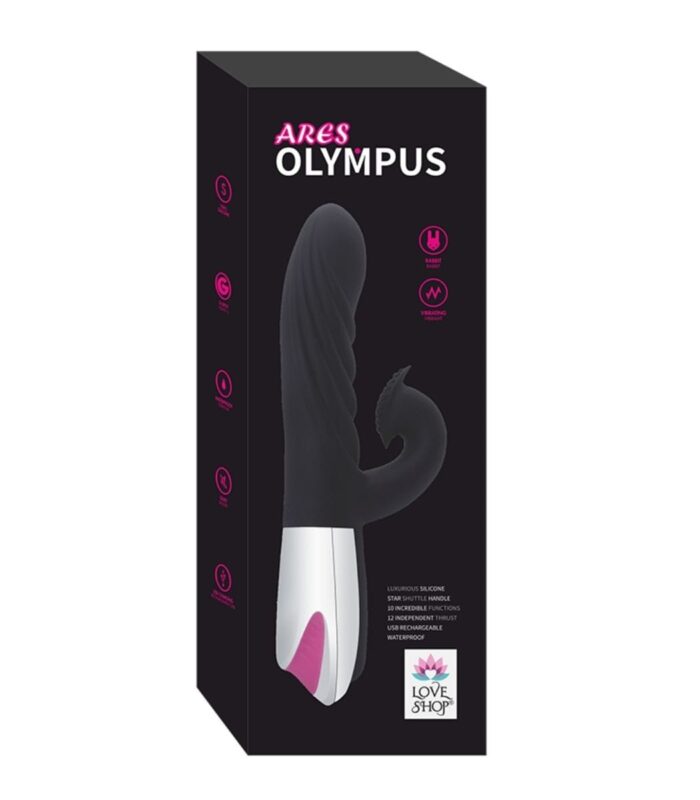 Ares Olympus İleri Geri Darbe Modlu Tavşan Vibratör - 12 Fonksiyonlu & Medikal Silikon - Görsel 3