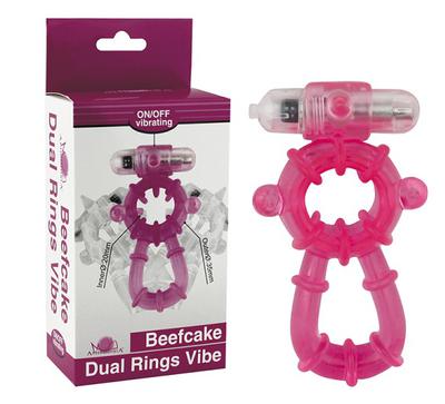 32011-2-728 Beefcake Dual Ring Vibe - Görsel 1
