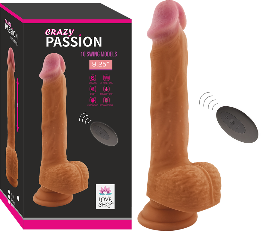 CRAYZ-PASSION-VIBRATOR-resim-1519 CRAYZ 360 DERECE ROTASYONLU SİLİKON VİBRATOR - Görsel 1