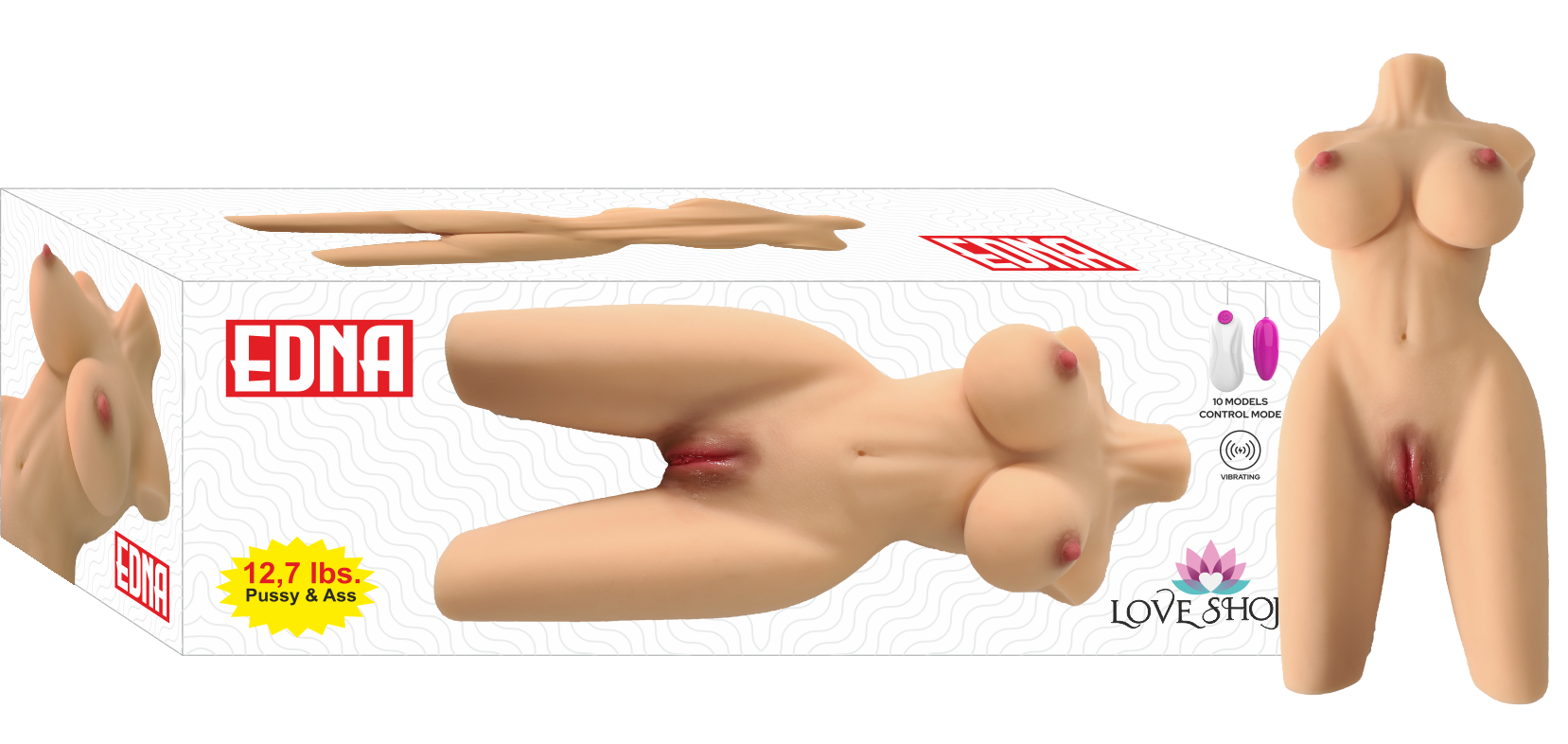 EDNA-resim-1619 EDNA MASTÜRBATÖR 6 KG USB ŞARJ-SESLİ TİTREŞİM - Görsel 1