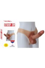 STRAP-ON GİYİLEBİLİR İÇİ DOLU*- GİYİLEBİLİR SİLİKON PENİS UZUNLUĞU 24 CM, 4,5 CM GENİŞLİKTE KULLANILABİLİR BOYU 19 CM - Görsel 2