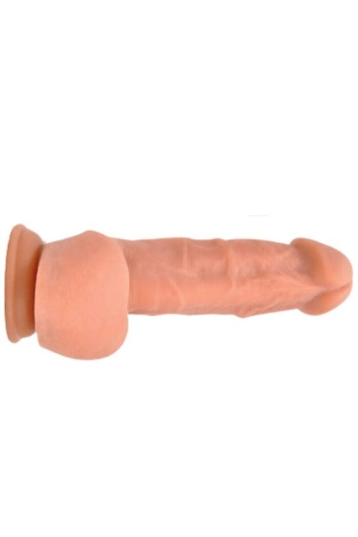 25 Cm Gerçekçi Ten Dokusunda Kalın Damarlı Kıkırdaklı Bükülebilir Vantuzlu Dildo Penis - Görsel 5