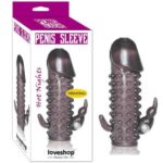 Penis Sleeve Vibrating Kılıf Titreşimli Klitoris Uyarıcı Çıkıntılı