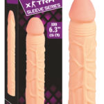 EXTRA SLEEVE SİLİKON PENİS KILIFI 16 CM 5 CM DOLGU TEN RENGİ