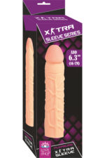EXTRA SLEEVE SİLİKON PENİS KILIFI 16 CM 5 CM DOLGU TEN RENGİ - Görsel 2