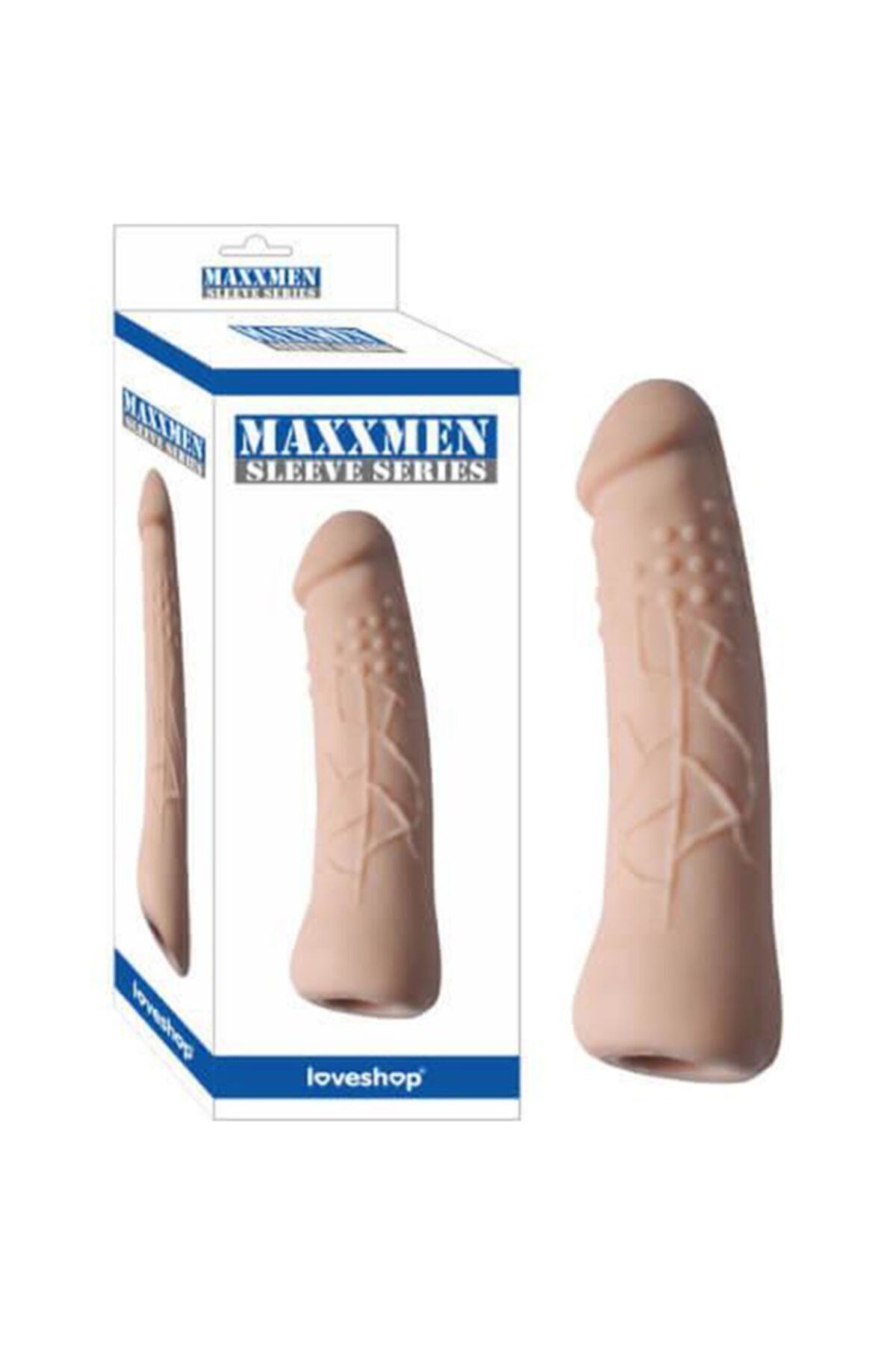 1_org_zoom Tırtıklı Özel Penis Kılıfı - 6 cm Ekstra Dolgu - MAXXMEN SLEEVE - Image 1
