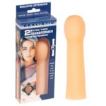 Esnek 5 Cm Dolgulu Gerçekçi Ten Dokusu Penis Uzatma Kılıfı
