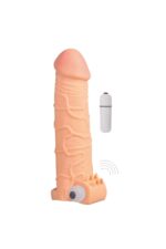 X-tender Series/Titreşimli Penis Kılıfı/20cm/6,6 cm Uzatma Dolgulu - Image 2