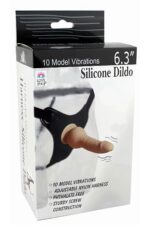 Harnes Silikon Vibratör Pembe Renk - 10 Fonksiyonlu Titreşim - 100% Silikon - Belden Bağlamalı Vibratör - 16 cm Pembe - Görsel 3