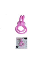 PEMBE KLİTORİS UYARICILI TİTREŞİMLİ PENİS HALKASI | NEW RABBIT RING PINK, ÜST KALİTE SİLİKON - Görsel 3