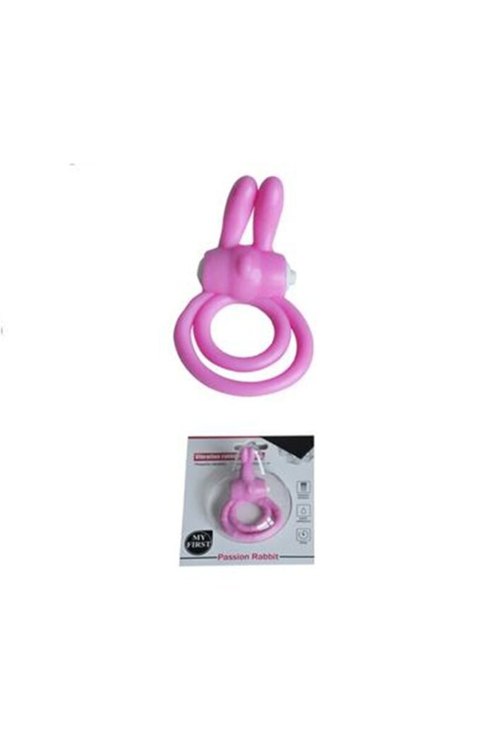 PEMBE KLİTORİS UYARICILI TİTREŞİMLİ PENİS HALKASI | NEW RABBIT RING PINK, ÜST KALİTE SİLİKON - Görsel 3