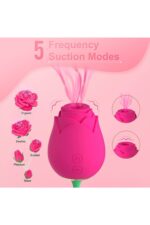 Rose Vibratör * 5 Fonksiyonlu Emme Özelliği * Vajinal-Klitoris ve G Uyarıcı Olarak Kullanıma Uygun * Çift Motorlu 10 Mod Güçlü Titreşim* Klitoris - G Nokta Uyaran Usb Şarj 7.6 Cm Gül Vibratör - Görsel 2