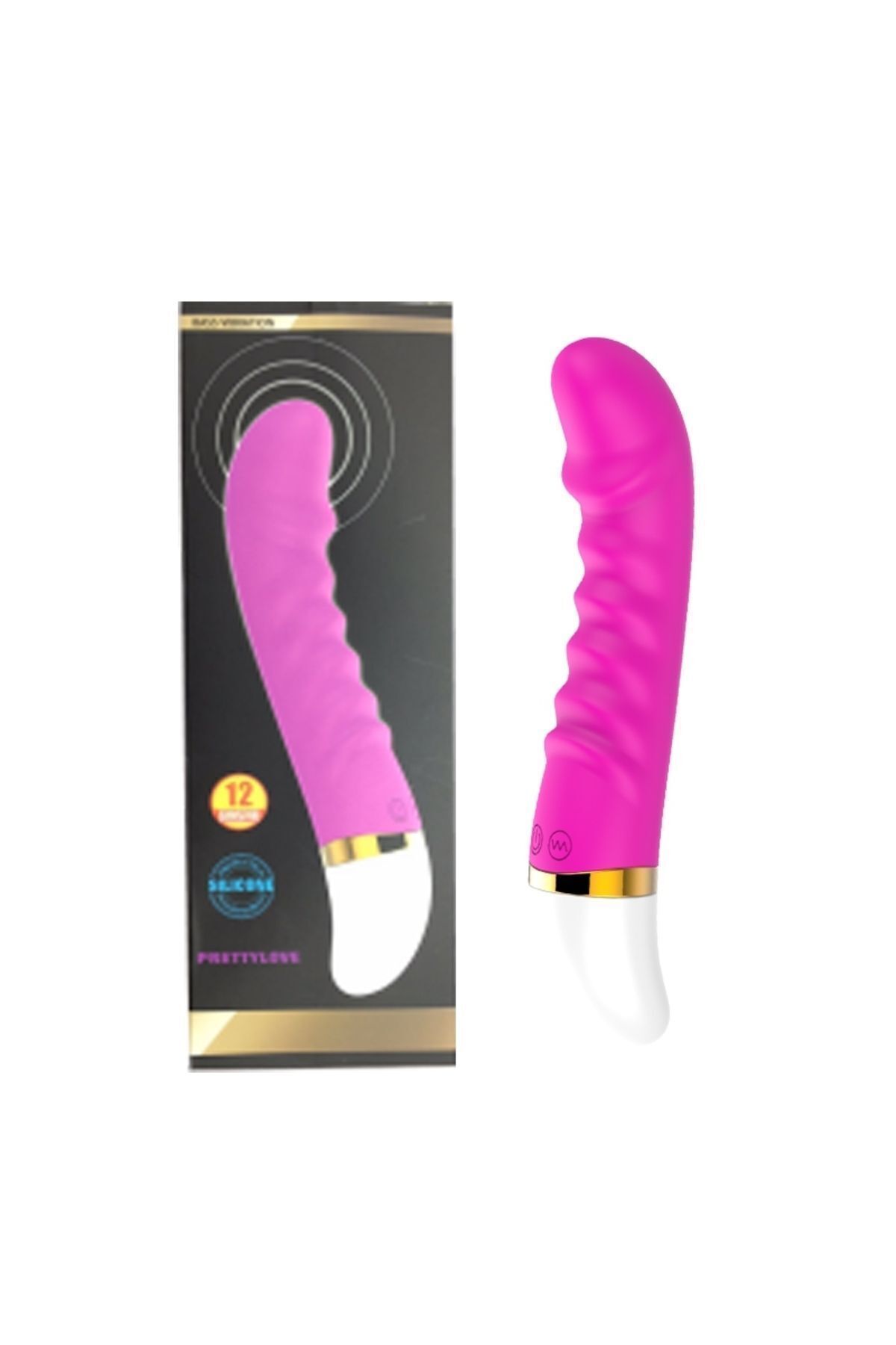 1_org_zoom Silikon Vibratör * Silikon Tavşan Vibratör * Klitoris Uyarıcılı * 12 Fonksiyonel Titreşimli * 18 cm Uzunluk - Görsel 1