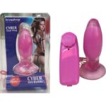 Cyber Titreşimli Mor Renkli Anal Plug - 10 cm Uzunluk
